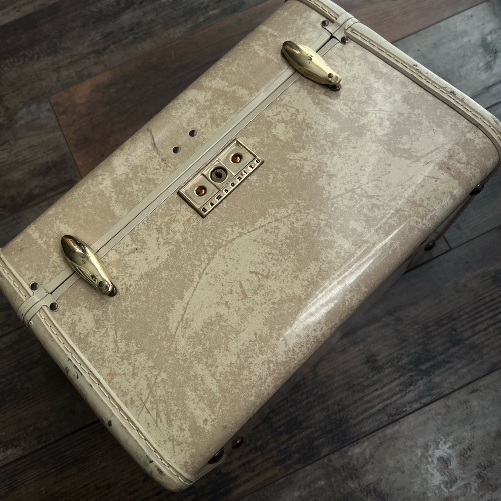 Samsonite Marbled Makeup Vanity Train Case